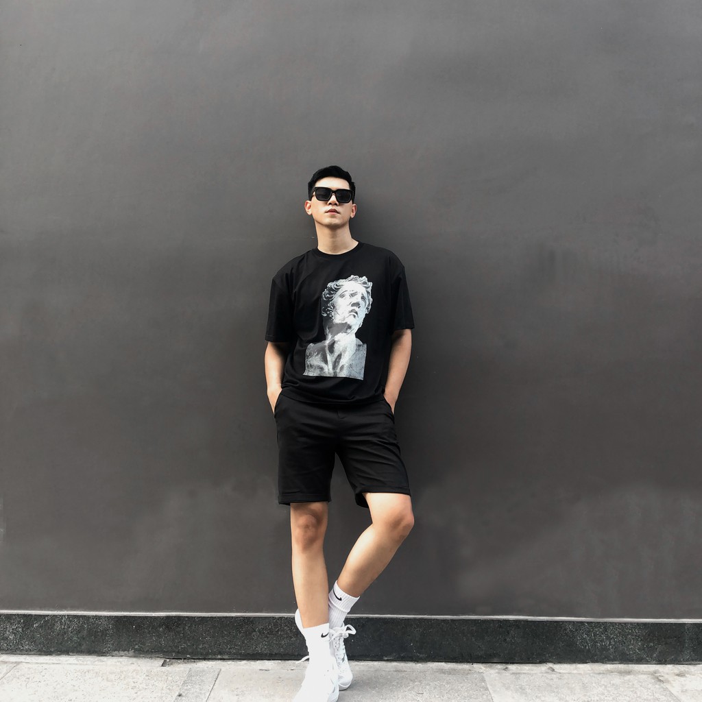 Áo phông thun Nam [FULLBOX, CHÍNH HÃNG] vải 100% cotton thoáng mát, thấm hút, không nhăn form regular | Phông tượng | BigBuy360 - bigbuy360.vn