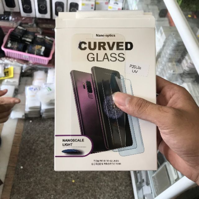 Kính Cường Lực Keo UV Cho Huawei P20 lite