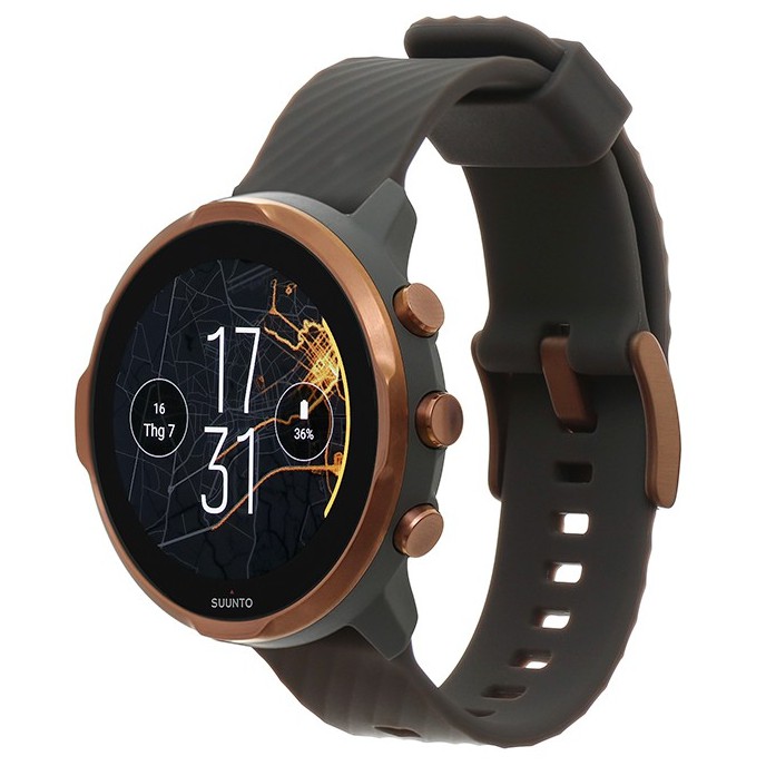 Đồng hồ thông minh Suunto 7 kháng nước 5ATM theo dõi nhịp tim màn hình AMOLED 1.97&quot; - Chính hãng BH 24 tháng