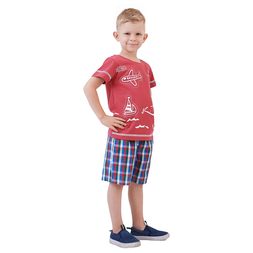 Đồ Bộ Bé Trai Mùa Hè từ 18-33 kg - MEEJENA Vải 100% Cotton - 617