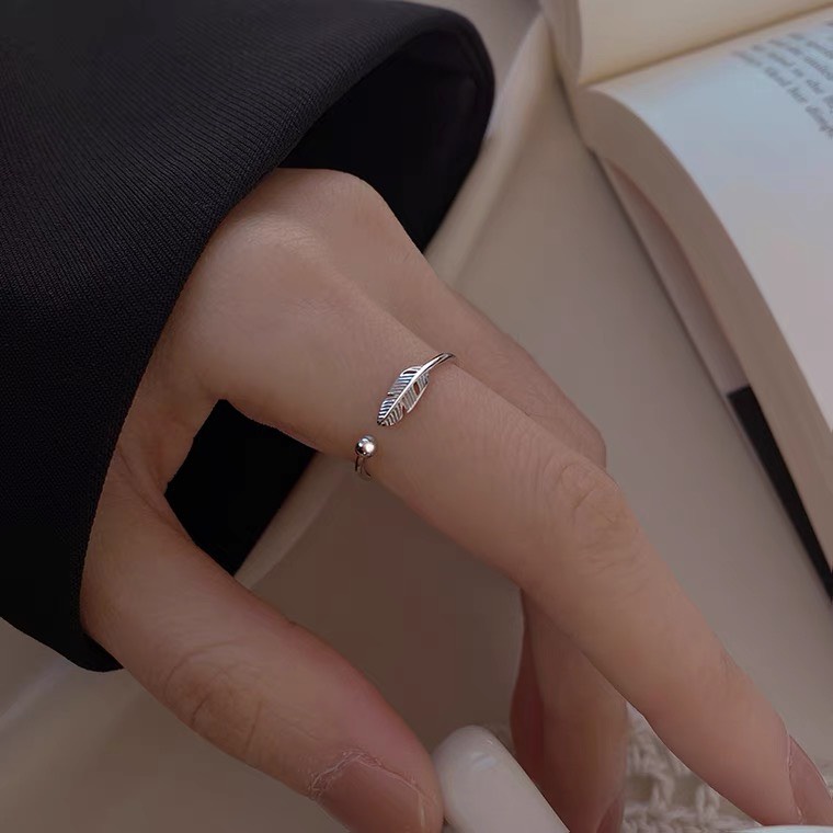 Nhẫn Bạc Dreamsilver Lông Vũ Freesize NT020