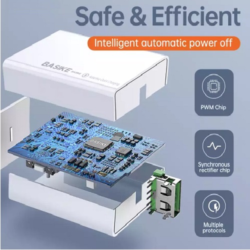 Củ sạc nhanh BSK-AS52 2.4A tặng kèm cáp sạc nhanh 1m 2.4A dùng cho Samsung Huawei Xiaomi Oppo iPhone 13