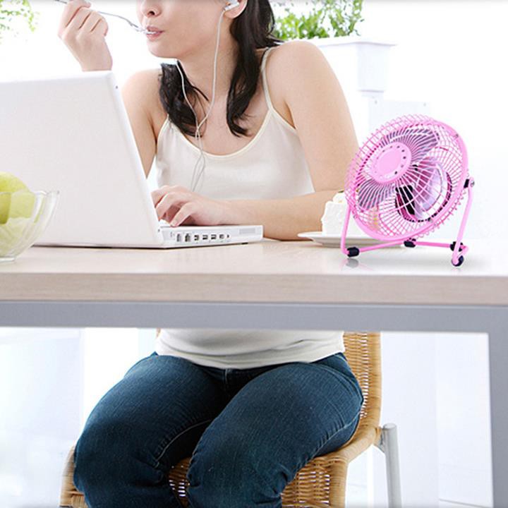 Quạt sắt mini  Loại cực mát cực mạnh -MÀU NGẪU NHIÊN