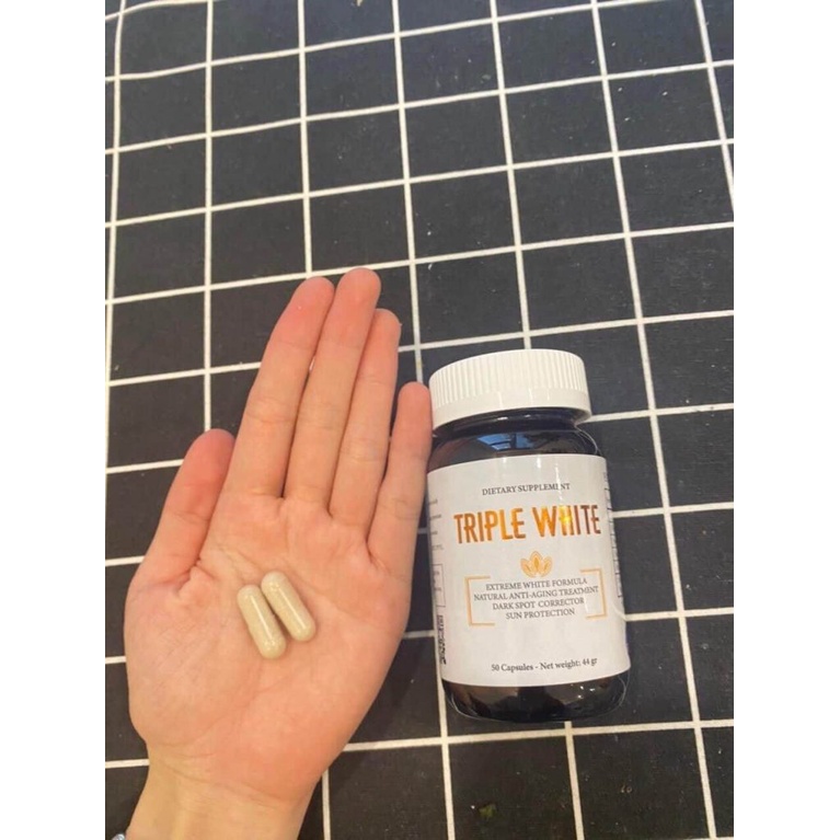 Viên uống chống nắng trắng da Triple White chính hãng 50 viên
