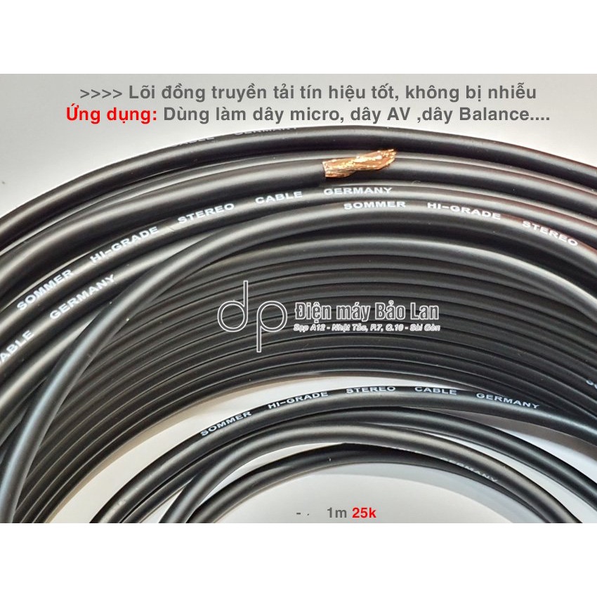 Dây tín hiệu, dây micro lõi đồng cao cấp, Made in Germany. Bao đổi trả trong 7 ngày