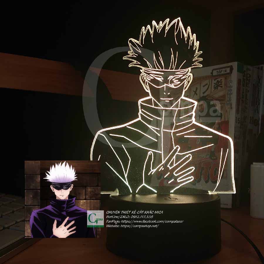 Đèn Ngủ Jujutsu Kaisen Satoru Gojo Type 25 AJKN0125 16 màu tùy chỉnh COMPASHOP