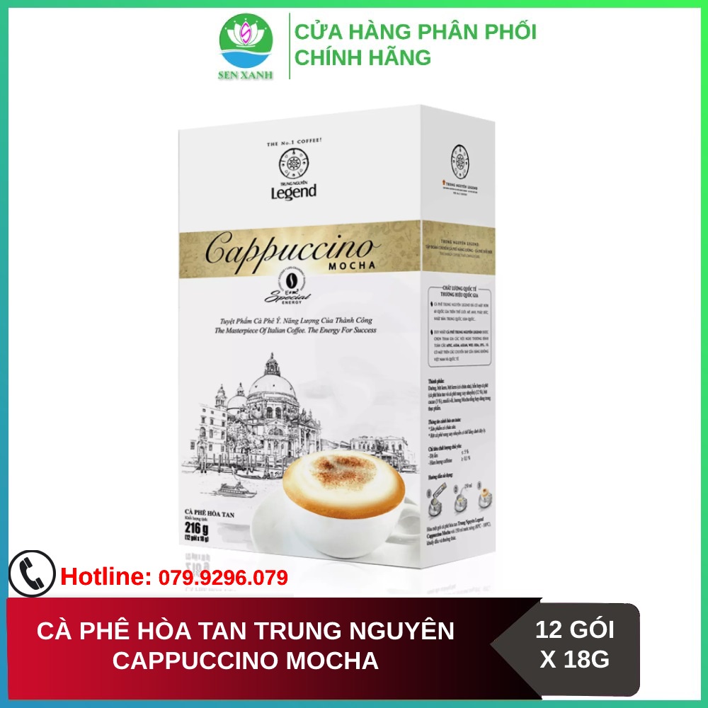 [SenXanh CAFE] Cà phê hòa tan G7 Cappuccino Mocha - hộp 12 gói 18gr Trung Nguyên Legend - Cà Phê Cho Phái Đẹp