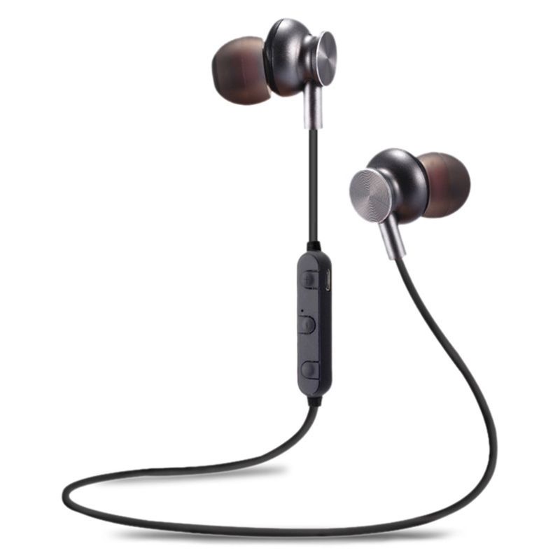 Tai Nghe Bluetooth bonj Kiểu Dáng Thể Thao Có Dây Đeo Cổ Tiện Dụng