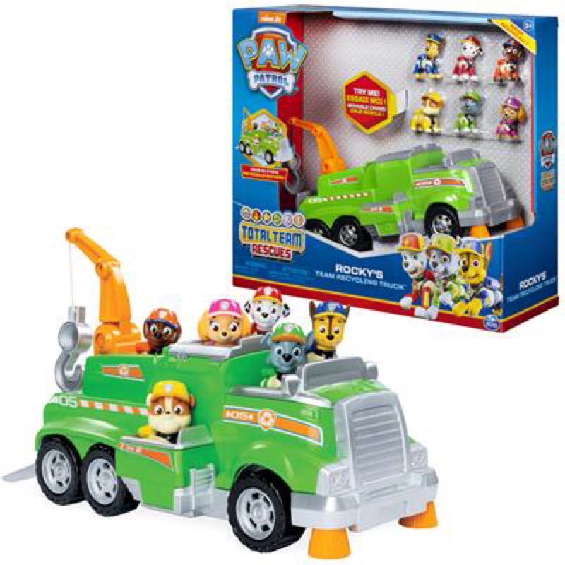 Bộ xe team 6 chú chó cứu hộ và 1 xe Paw Patrol