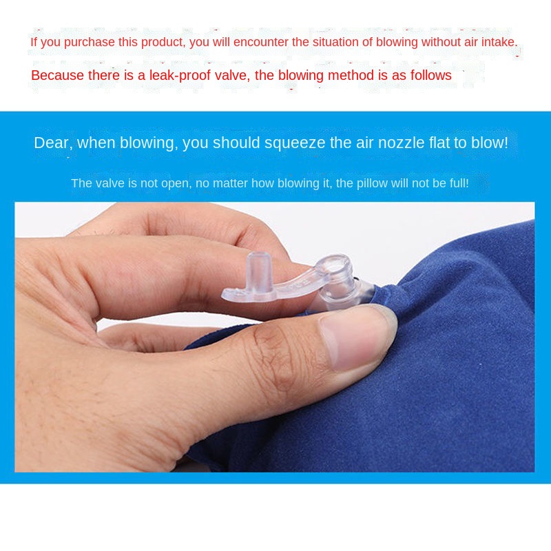 Gối Bơm Hơi Nhiều Màu Sắc Đa Năng Tiện Dụng Mang Theo Du Lịch Cắm Trại