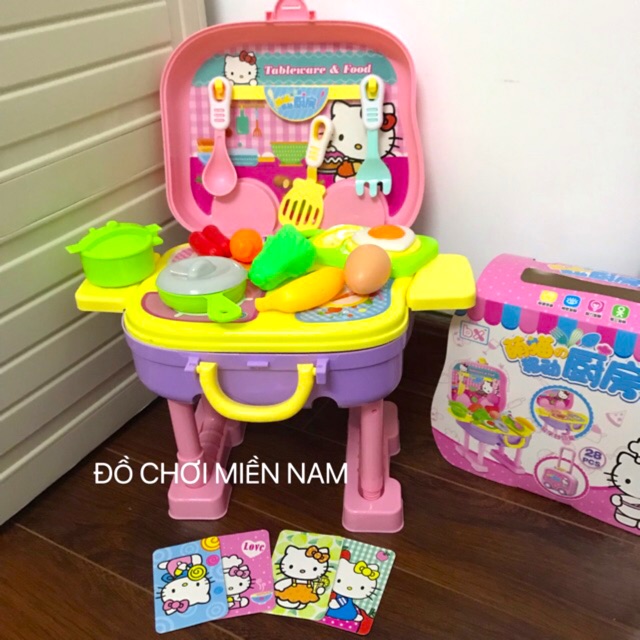 [Có ảnh thật] Kệ đồ chơi nấu ăn kèm vali kéo cao 50cm dành cho bé đồ chơi cho bé trẻ em đồ chơi cho bé, trẻ em
