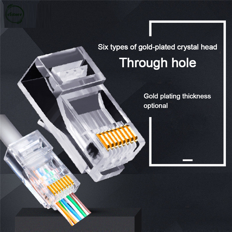 Đầu Nối Mạng Cf Rj45 Cat6 Cat6E Utp Unshielded Rj45