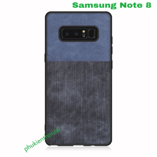 Ốp Samsung Galaxy Note 8 vân da bò dẻo trong thời trang cao cấp siêu đẹp