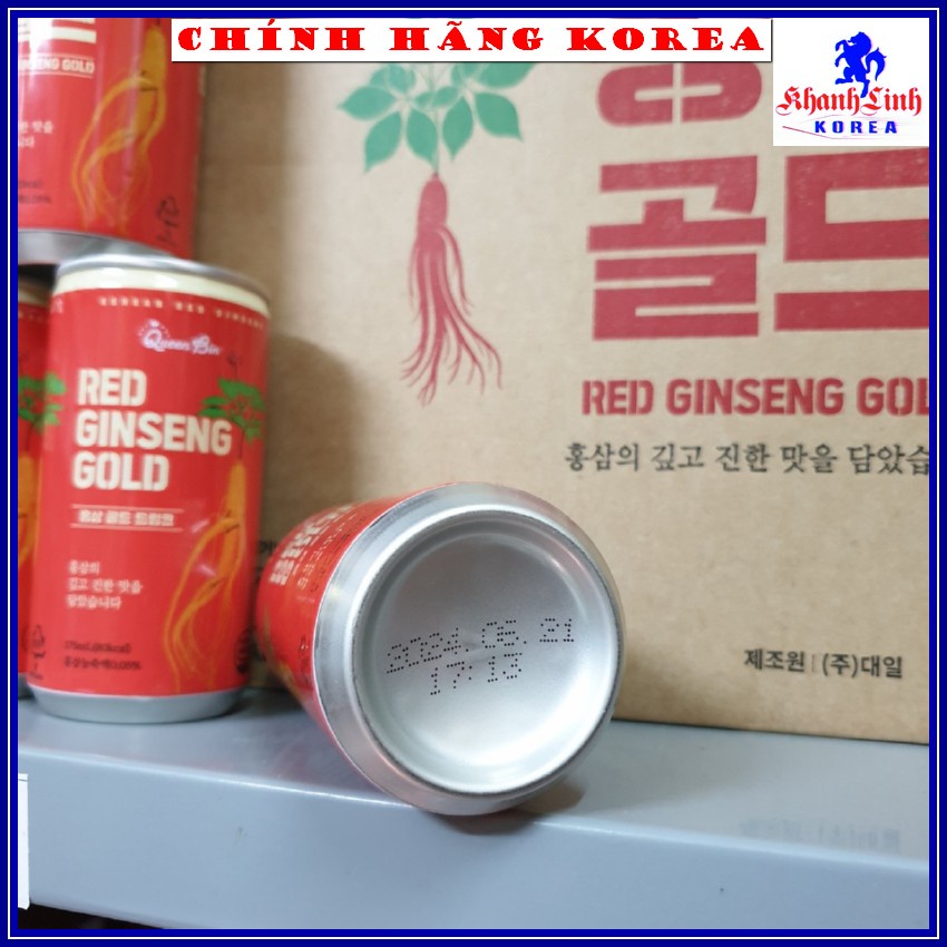 Nước Hồng Sâm Lon Hàn Quốc Chính Hãng, Hộp 30 lon x 175ml - Phục Hồi Thể Lực, Sức Khỏe - khanhlinh