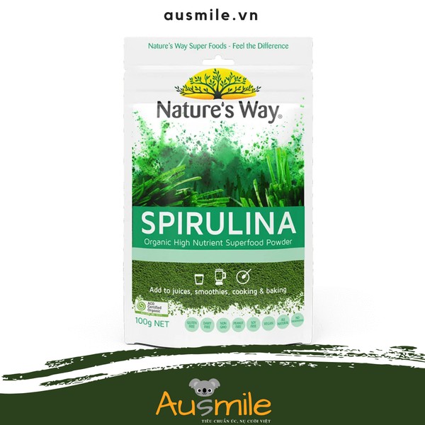 Nature’s Way Super Organic Spirulina 100g (Australian Certified Organic)