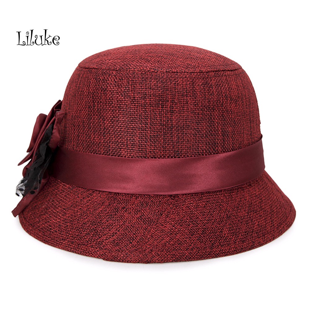 Nón Bucket Che Nắng Phối Lưới Họa Tiết Chấm Bi Cho Nữ