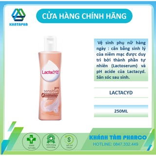 Dung Dịch Vệ Sinh Phụ Nữ LACTACYD Bảo Vệ Vùng Nhạy Cảm Hằng Ngày 250ml