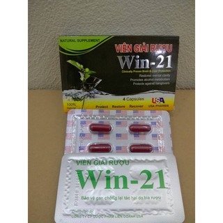 VIÊN GIẢI RƯỢU WIN 21 - HỘP 4 VIÊN