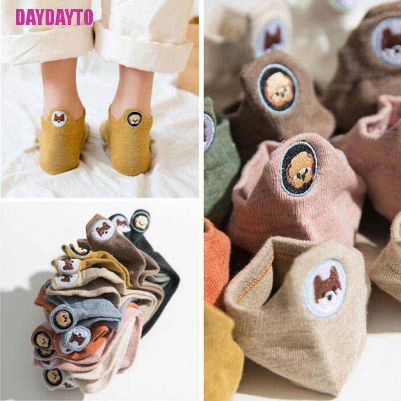 Vớ Cotton Cổ Thấp Họa Tiết Động Vật Dễ Thương Vui Nhộn Cho Nam Và Nữ