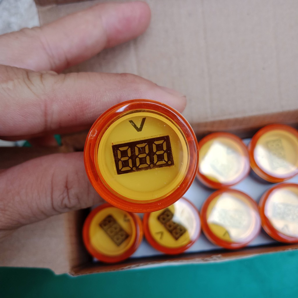 Đèn báo có hiện thị ĐIỆN ÁP VOLT phi 22mm AC20-500V