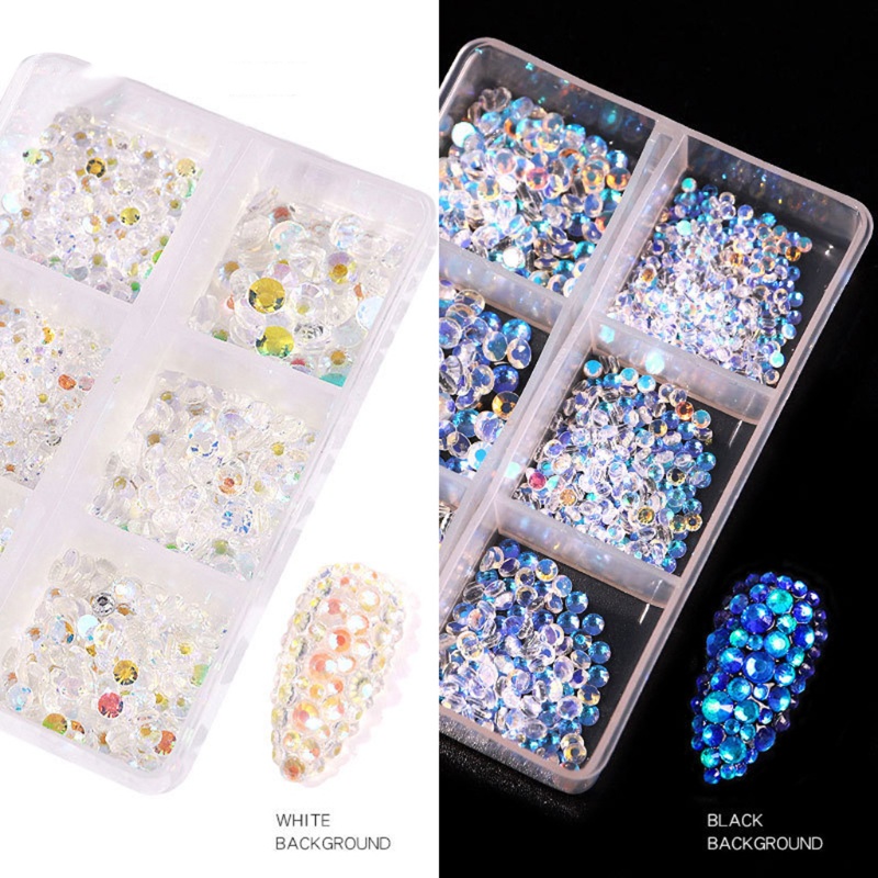 Hạt Đá 3D Nhiều Hình Dạng Đính Móng Tay Sang Trọng