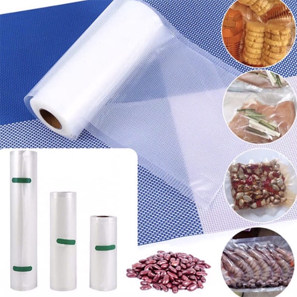 Cuộn túi hút chân không 1 mặt nhám đựng thực phẩm đa năng diêu dai