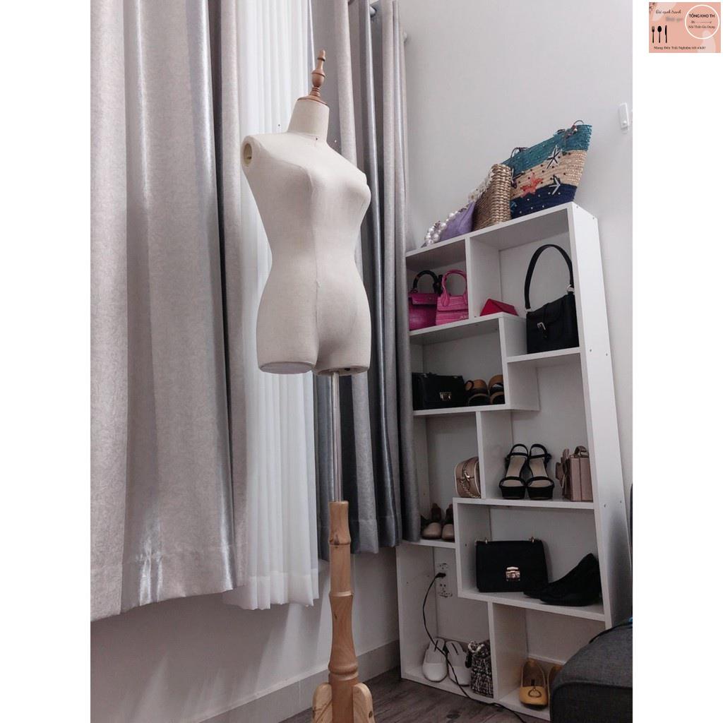 Kệ sách gỗ đa năng chống mối mọt phong cách Hàn Quốc, Kệ sách để sàn đa tầng siêu bền đẹp chất liệu gỗ MDF