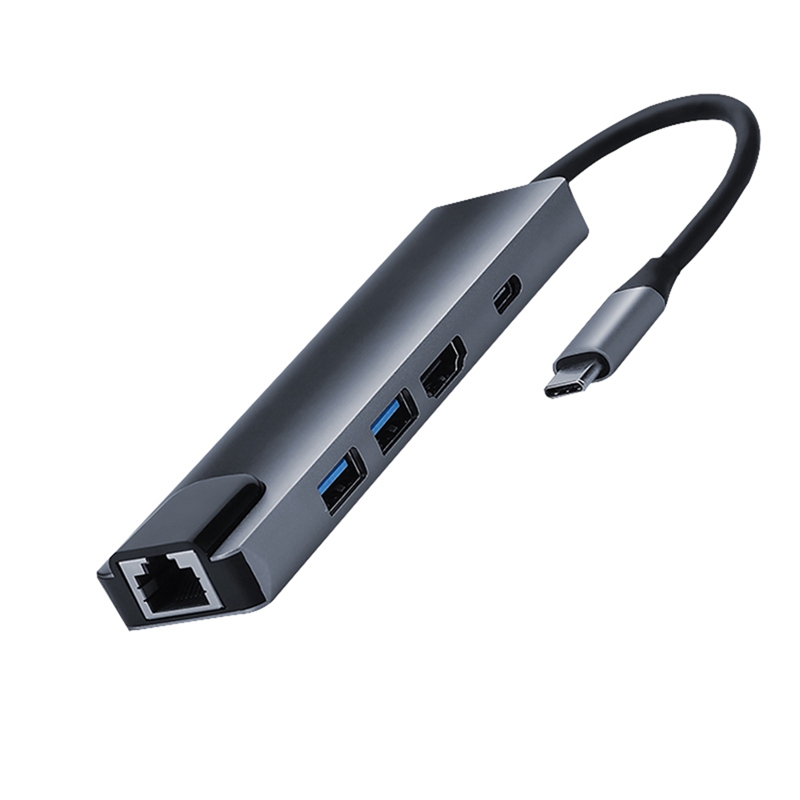 Bộ Chuyển Đổi 5 Trong 1 Type-C Hub Usb-C Sang Hdmi Usb3.0 Pd Cho Macbook Usa