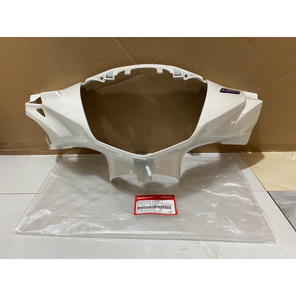 Bộ nắp ốp trước tay lái HONDA FUTURE 125 năm 2018-2019 màu Trắng. *NH193P* 53210K73V40ZJ