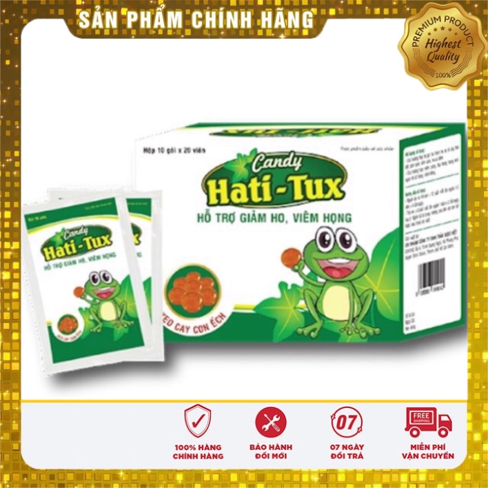 [Chính hãng] Kẹo Ngậm Ho hati-tux candy( giảm đau họng, giảm ho)  1 Gói có 10 viên  Date mới