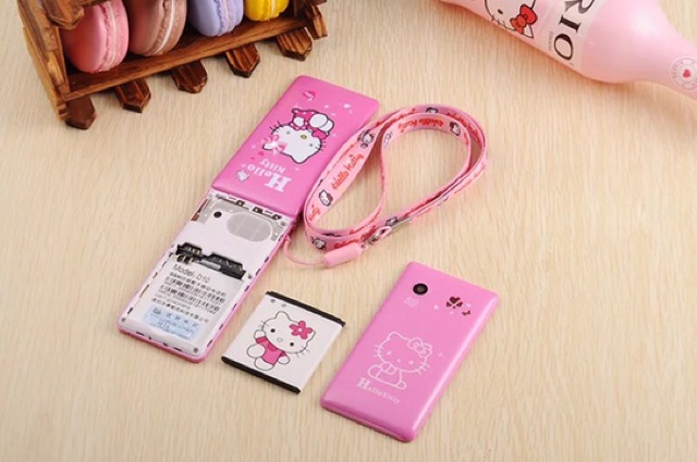 Máy kitty nắp gập 2 sim siêu xinh