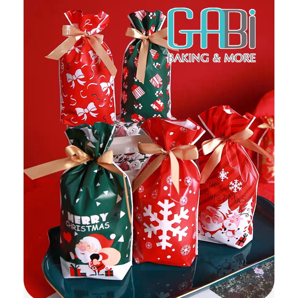 Túi dây nơ rút đựng bánh kẹo 15*23cm