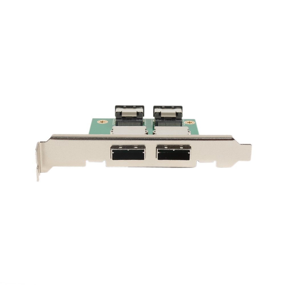 【SUXIN】 Internal To External Conversion Card 1 Pcs 2 Ports SAS SFF-8087 to SAS SFF-8088 Card Adapter Card 36P To 26P Dual Port