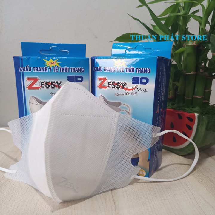 Khẩu trang 3d ZESSY - Khẩu trang y tế giấy lọc kháng khuẩn thời trang dành cho trẻ em và người lớn