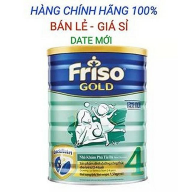 (DATE 12/2022) Sữa bột Frisolac Gold 4 1,5kg (2 - 4 tuổi)