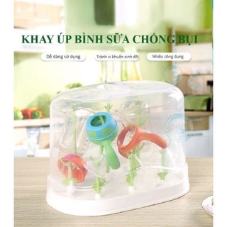 Khay Úp Bình Sữa Có Nắp Vệ Sinh Cho Bé
