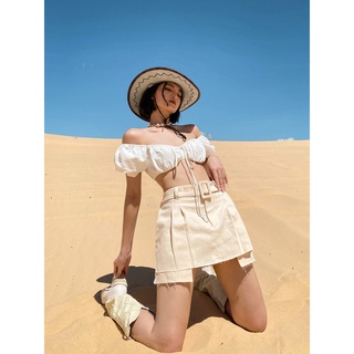  Yuki Skirt - Chân váy chữ A kèm thắt lưng - Thiết kế bởi Iamcoco.official 