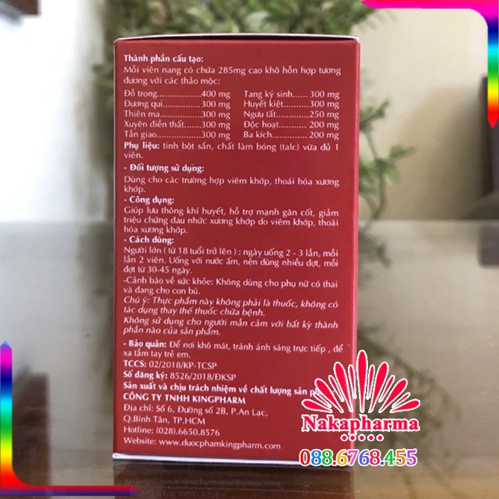 ✔️ Dưỡng Khớp Linh Plus Kingpharm – Cho người đau cột sống, vai gáy, đau thần kinh tọa, giúp lưu thông khí huyết