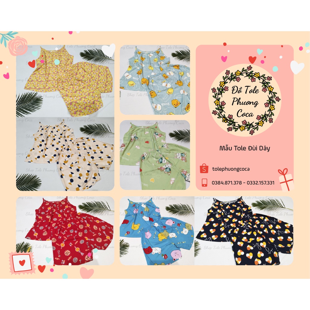 Mẫu Tole lanh._Đùi dây ngắn dễ thương