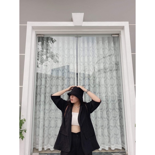 Set vest cộc đen bigsize