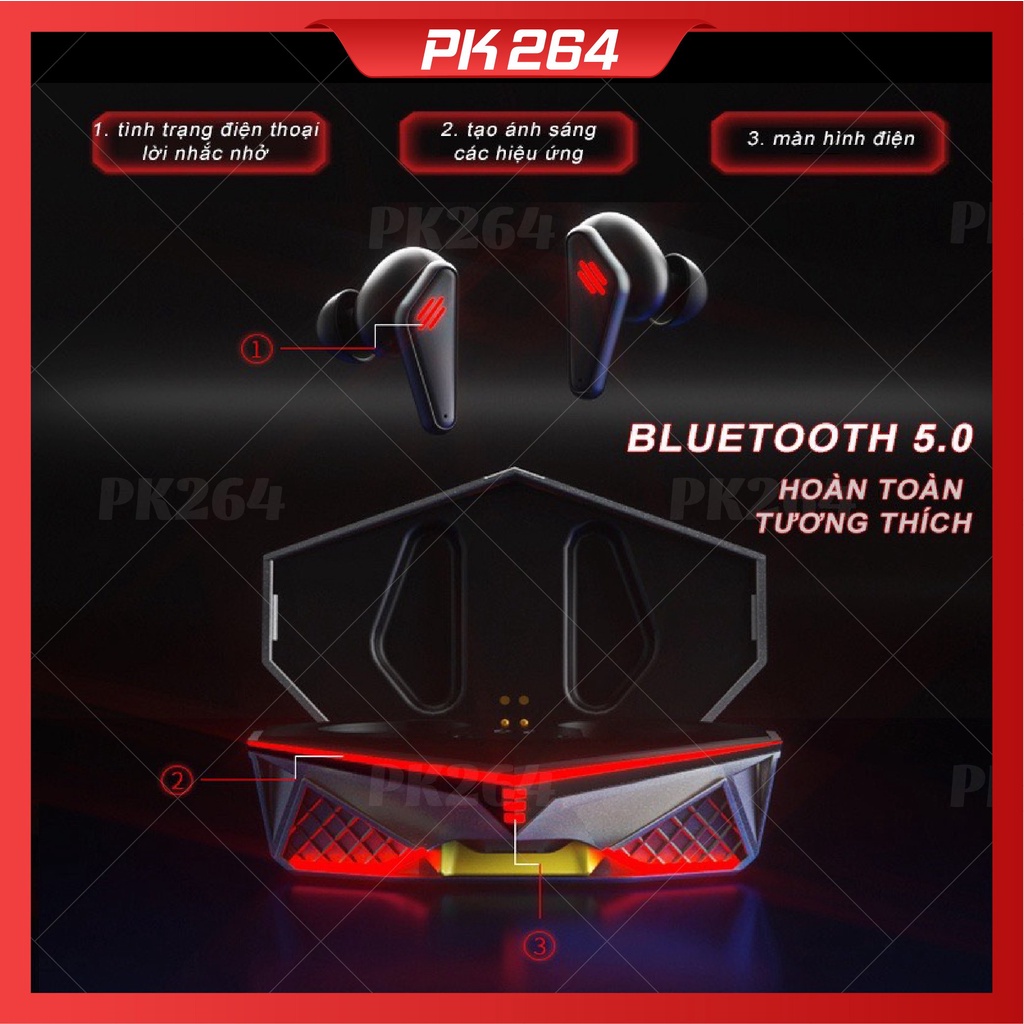 Tai nghe bluetooth gaming K98 chính hãng Tai nghe không dây chơi game có mic chống ồn pin trâu độ trễ thấp