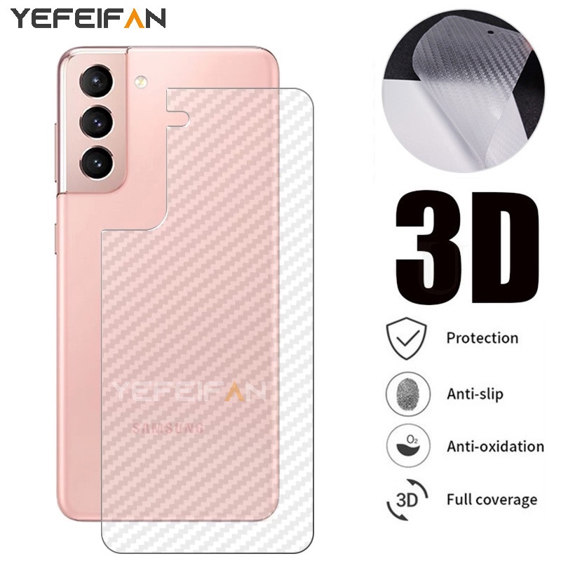 màng sau Cho Samsung S21 FE A52S A42 A32 A52 5G S21+ A72A12 A11 A21 A31 A51 A71 A50 A50S A20 A20S A30 A30S Miếng Dán Sợi Carbon Bảo Vệ