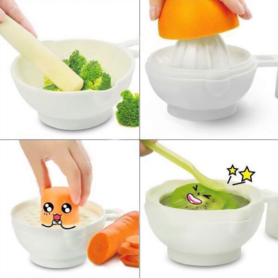 Bộ Chế Biến Ăn Dặm Kiểu Nhật Tốt Cho Bé Từ 5 - 6 Tháng Trở lên GoodBaby Set