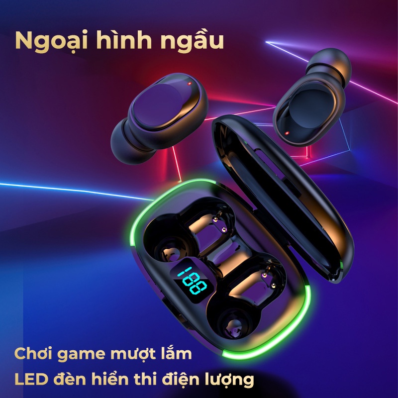 Tai Nghe Bluetooth Chơi game Y50 Không Dây  không có độ trễ Chống Nước giảm Tiếng Ồn và ngoài hình nhỏ