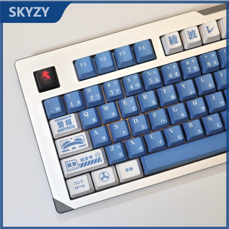 EVANGELION Keycap EVA Lilith Animation keycap Chất liệu PBT Cherry height Thuốc nhuộm Thăng hoa bàn phím cơ  keycap 125 phím