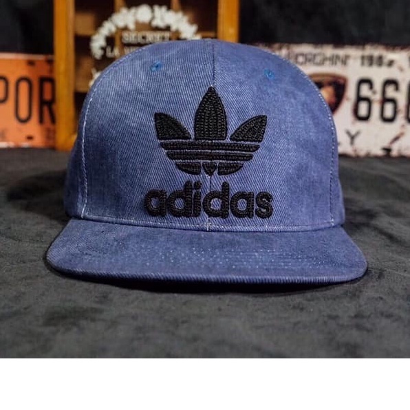 NÓN SNAPBACK ADIDAS 2022 CHẤT VẢI JEAN XANH HÀN CAO CẤP ĐUÔI KHÓA CÀI