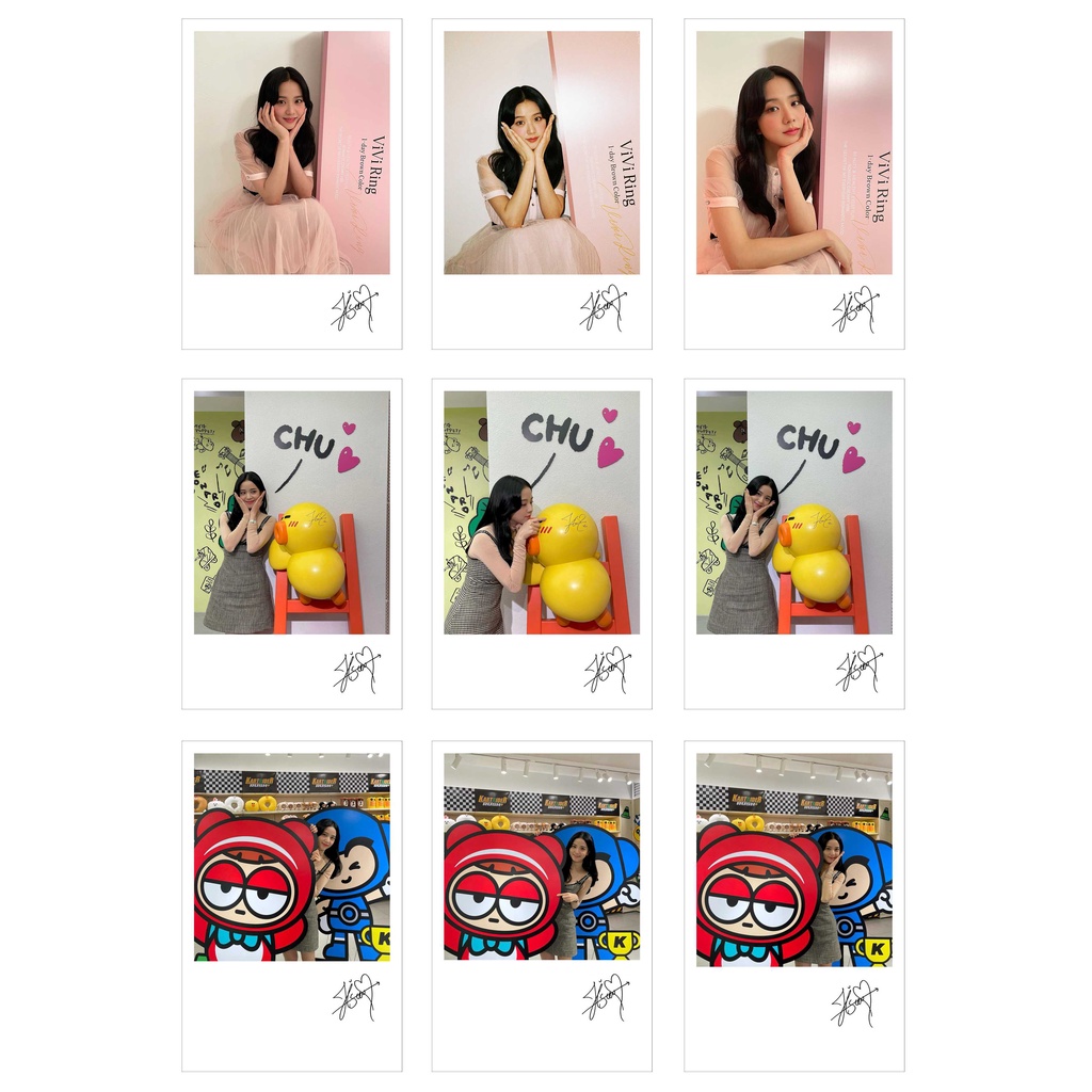 Ép Lụa] Lomo Card 36 Ảnh BLACKPINK - JISOO INSTAGRAM (có chữ ký)