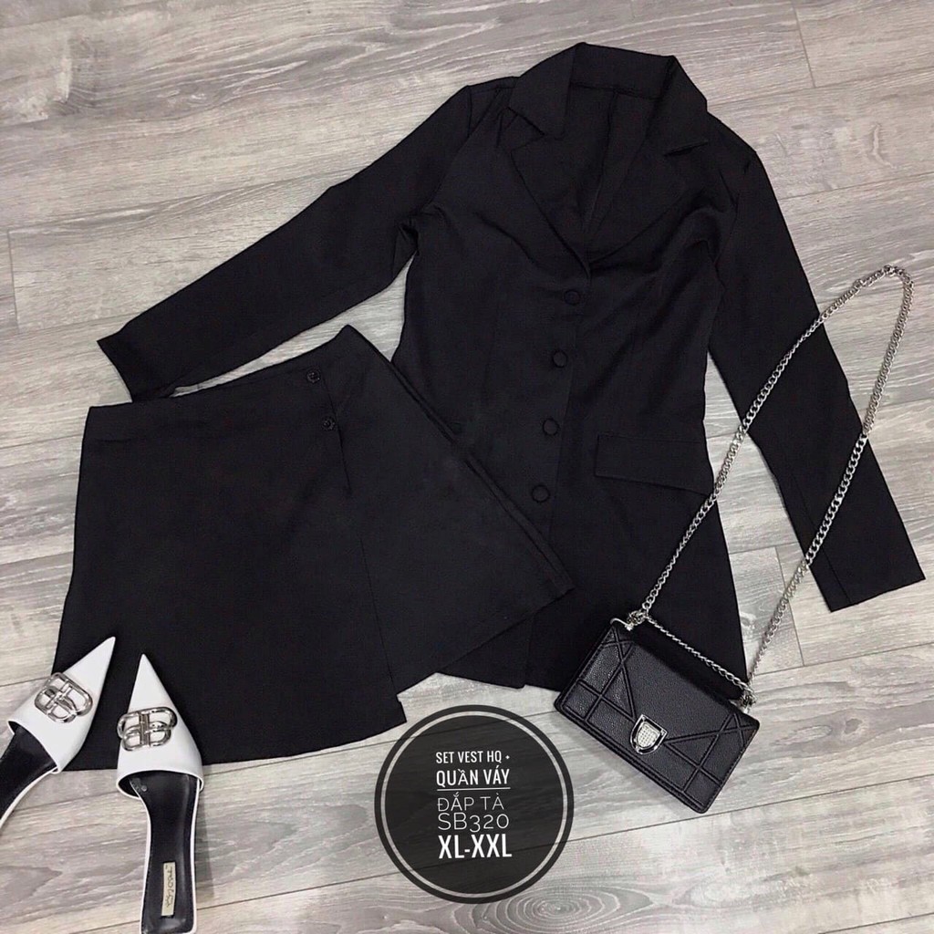 Thời trang nữ bigsize 60kg-85kg. SET BLAZER + VÁY QUẦN ĐẮP TÀ. Bigsize XL(60-70kg. XXL(72-85kg). Mã SB320