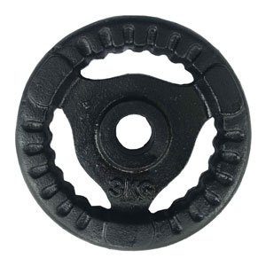 Tạ miếng gang tạ bánh gang 3 lỗ Reefit 1kg màu đen