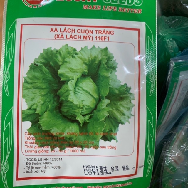 Xà lách Mỹ gói 0,2gram